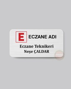 eczane yaka kartı metal