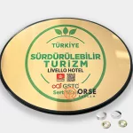 sürdürülebilir turizm otel tabelası