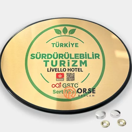 sürdürülebilir turizm otel tabelası