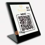 qr menu pleksi masa üstü