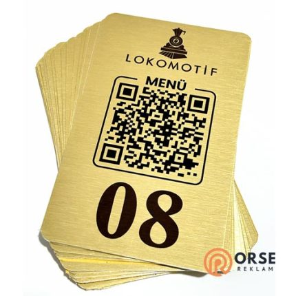 yapışkanlı metal qr etiket