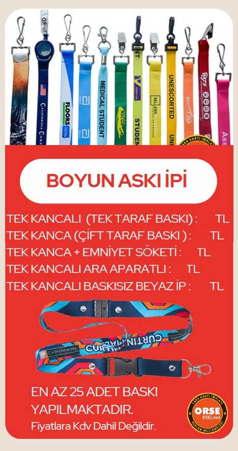 yaka kartı ipi çeşitleri
