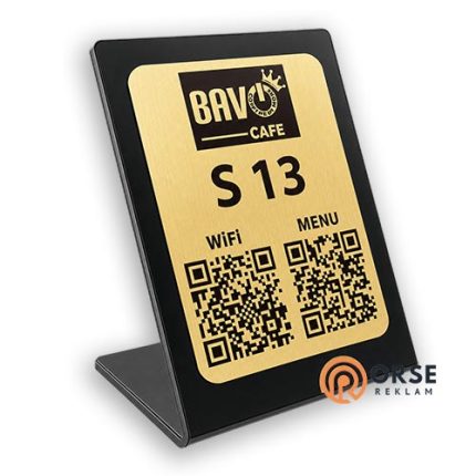 3mm pleksi qr menu